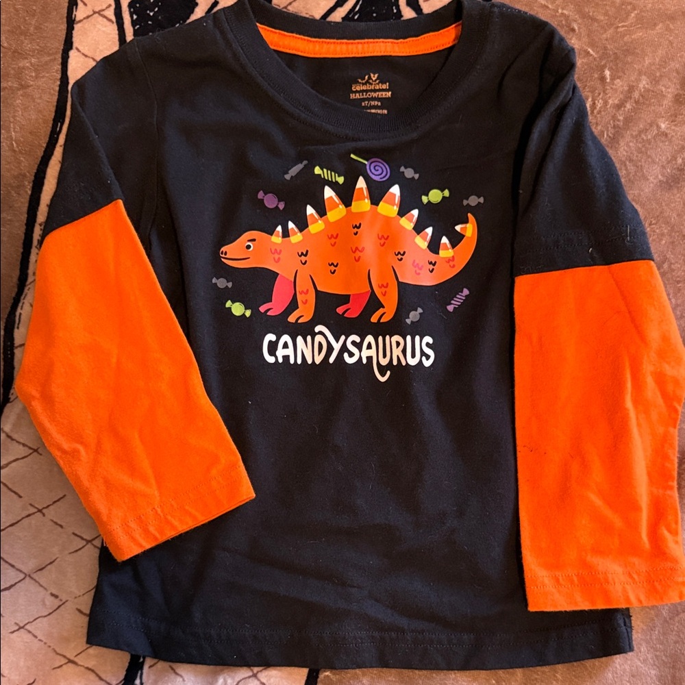 NWOT 2T Blake and Orange Candysaurus Long Sleeve Tee